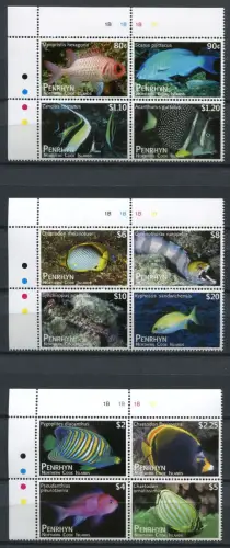 Penrhyn 2012 Fische Fishes Poissons Pesci Meerestiere 682-693 MNH
