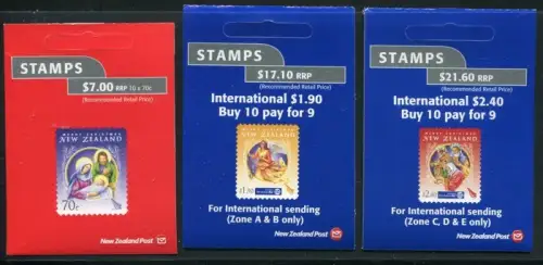 Neuseeland New Zealand 2012 Weihnachten Christmas 2974-2976 Markenhefte MNH