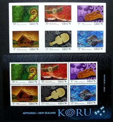 Neuseeland New Zealand 2013 Matariki Sternkonstellation Maori 3021-26 Block 312