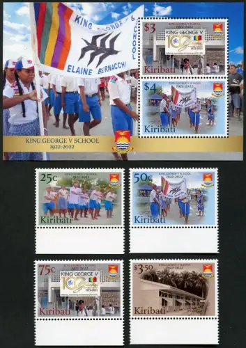 Kiribati 2022 Schule König Georg V Tanz Wappen Schulgebäude Kinder Bildung MNH