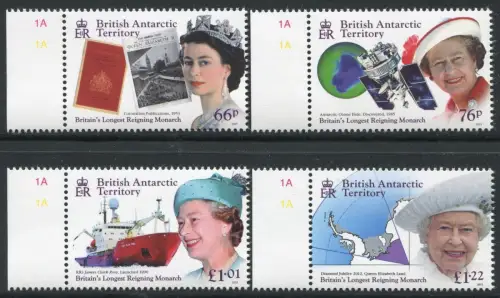 Brit. Antarktis Antarctic BAT 2015 QE II Königin Elisabeth Schiff Satellit MNH