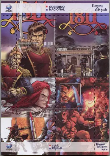 Paraguay 2022 Comics Roberto Goiriz Geschichte Cartoons Block MNH
