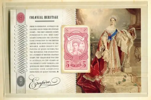 Australien 2010 Kolonialerbe Briefmarke Block 101 II B Imperf Folder MNH