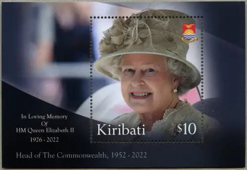 Kiribati 2022 QE II Elizabeth II Tod der Königin Royalty Königshaus MNH