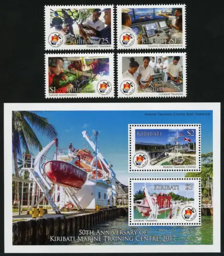 Kiribati 2017 Marine Trainingszentrum Schiff Hafen Fischerei Seenotrettung MNH