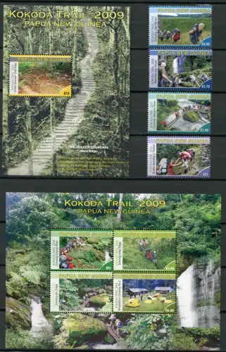 Papua Neuguinea 2009 Tourismus Kokoda Trail 1432-1435 Block 85-86 Postfrisch MNH