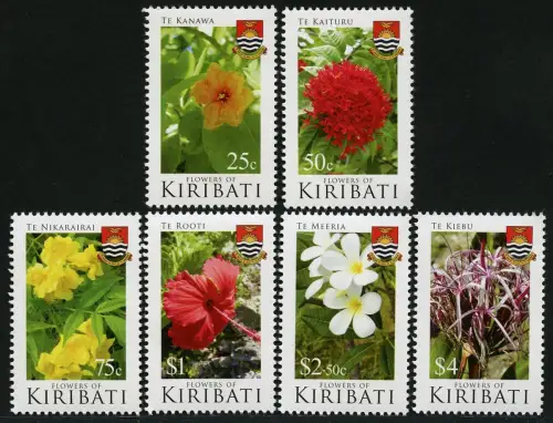 Kiribati 2017 Blumen Blüten Pflanzen Natur Flora Flowers Blossoms Postfrisch MNH