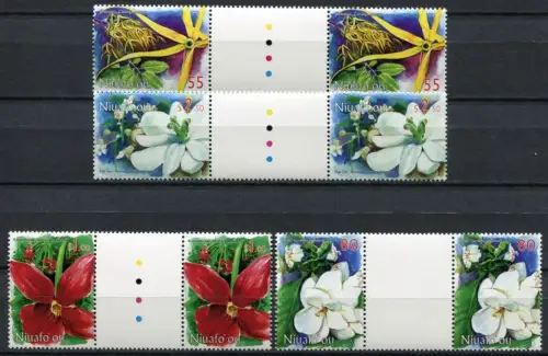 Niuafo`ou 1999 Blumen Flowers Blossoms Blüten Pflanzen Stegpaare 352-355 MNH