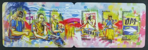 Französisch-Polynesien 2014 Post Berufe Postal Service Markenheft MNH