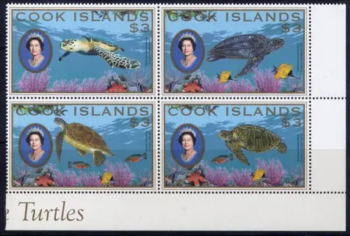 Cook Inseln 2007 Schildkröten Turtles Meerestiere 1599-1602 Postfrisch MNH