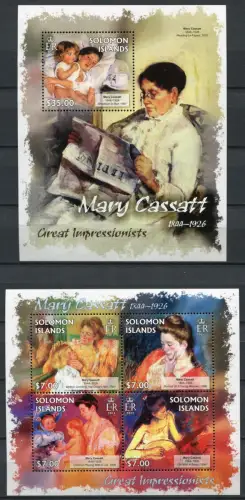 Salomonen 2013 Gemälde Impressionismus Mary Cassatt Kunst Art MNH / 5