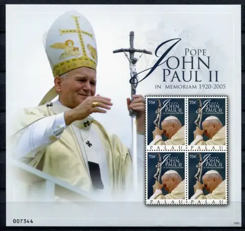 Palau 2010 Papst Johannes Paul II. Pope John Paul Religion Vatikan 2930 MNH