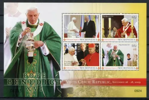Mikronesien Micronesia 2009 Papst Benedikt Pope Benedict Religion 2056-2059 MNH