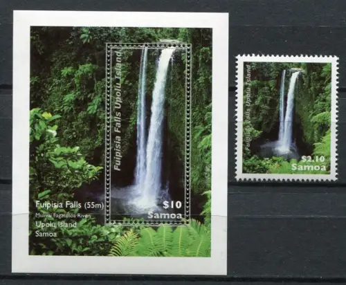 Samoa 2013 Wasserfall Water Fall Landschaften Bäume 1099 Block 80 Postfrisch MNH