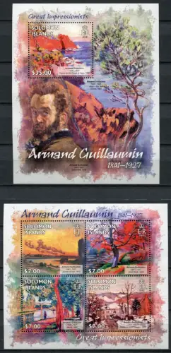 Salomon-Inseln 2013 Gemälde Impressionismus Armand Guillaumin Kunst MNH / 8