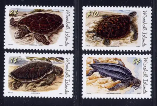 Marshall Inseln 2011 Schildkröten Turtles Meerestiere MNH