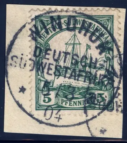 DSWA 1904 Briefstück ° Windhuk 5/3/04 Luxus Kaiseryacht / 84