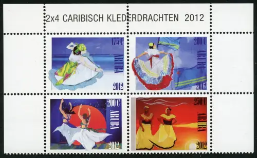 Aruba 2012 Trachten Frauen Kledertrachten Costumes 663-666 Postfrisch MNH