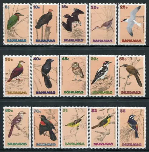 Bahamas 1991 Vögel Birds Uccelli Oiseaux 737-751 X (15) Postfrisch MNH