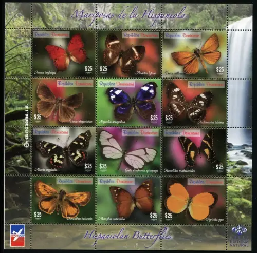 Dominikanische Republik 2014 Schmetterlinge Butterflies Mariposa Papillons MNH
