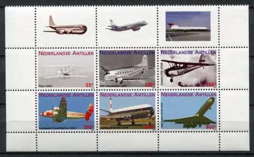 Niederländische Antillen 2009 Flugzeuge Aircraft Airplanes 1785-1790 MNH