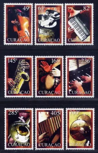 Curacao 2011 Musikinstrumente Music Musical Instruments Musik 19-27  MNH