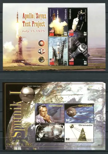 Grenada 2006 Raumfahrt Space Apollo Soyuz Giotto 5767-5780 Block 754-756 MNH