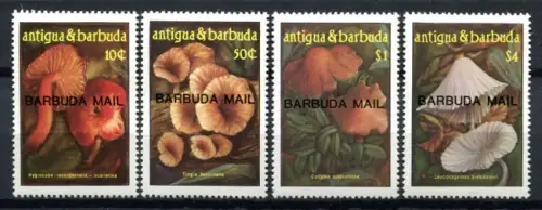 Barbuda 1986 Pilze Funghi Mushrooms Champignons Plants 917-920 Postfrisch MNH