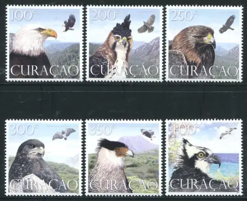 Curacao 2014 Adler Bussard Vögel Birds of Prey Greifvögel 235-240 MNH