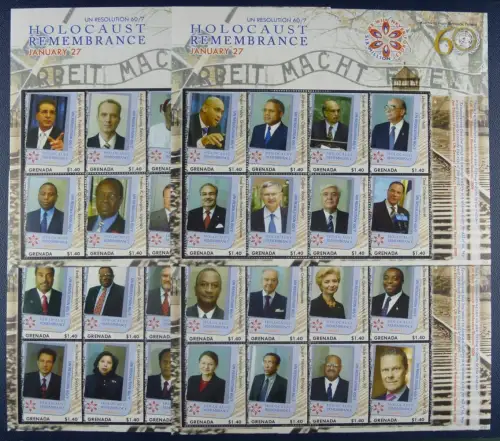 Grenada 2007 Holocaust UNO Geschichte 5947-5978 Postfrisch MNH