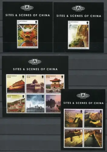 Montserrat 2012 China Große Mauer Drache Architektur Gemälde Great Wall Dragon