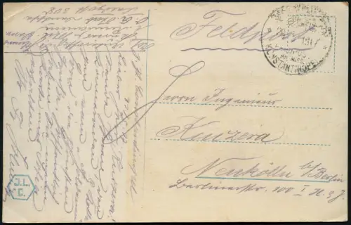 Dt. Militärmission Türkei 1917 AK Rumänien-Feldzug Konstantinopel Neukölln / 119