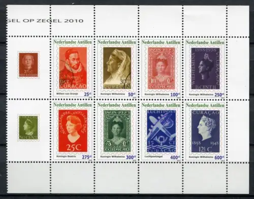 Niederländische Antillen 2010 Briefmarken auf Briefmarken Stamps 1858-1865 MNH