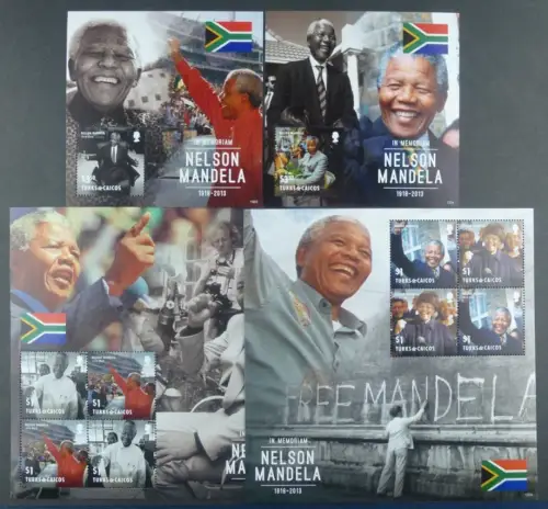 Turks & Caicos 2013 Nelson Mandela Politik Präsident Südafrika MNH