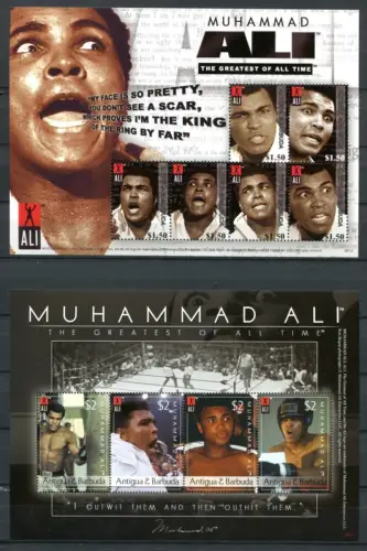 Antigua 2008 Muhammad Ali Boxen Cassius Clay Boxsport Boxing 4599-4608 MNH