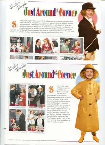 Dominica 2002 Shirley Temple Kino Film Schauspielerin Cinema 3269-3278 MNH