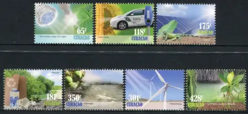 Curacao 2013 Alternative Energien Umweltschutz Windrad 156-162 Postfrisch MNH