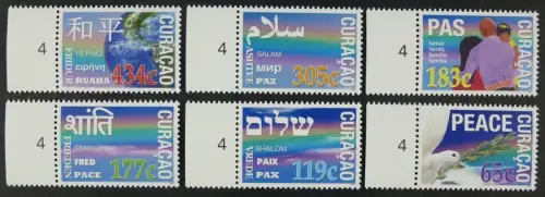 Curacao 2014 Frieden Peace Taube Dove Familie Family MNH