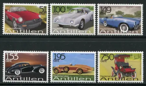 Niederländische Antillen 2006 Oldtimer Autos Cars Automobile 1446-1451 MNH