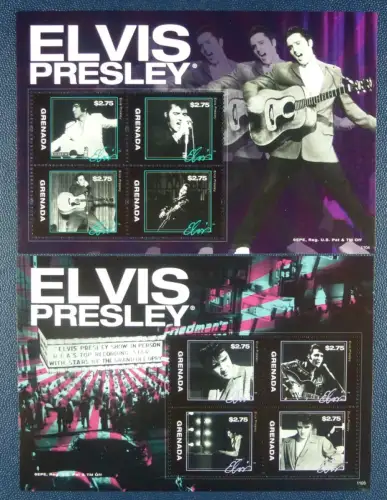 Grenada 2011 Elvis Presley Musik Musiker Sänger Music 6351-6358 Postfrisch MNH