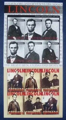 Grenada 2010 A. Lincoln Politik Geschichte US-Präsident 6291-6296 Postfrisch MNH