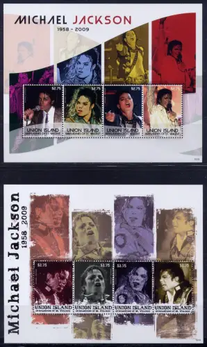 St Vincent Union 2010 Michael Jackson Musik Music Pop Singer Kleinbögen MNH