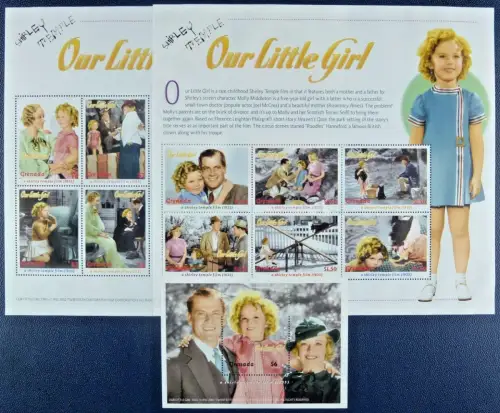 Grenada 2002 Shirley Temple Schauspielerin Kino Cinema 5022-5031 Block 680 MNH