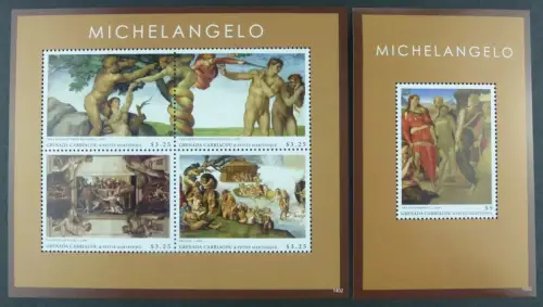 Grenada Grenadinen 2014 Michelangelo Gemälde Paintings Kunst Art Fresken MNH