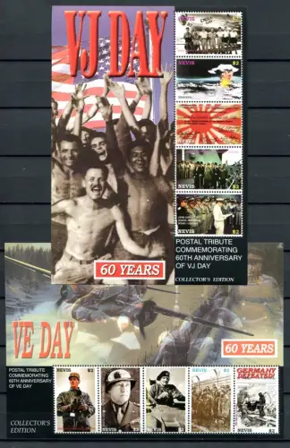 Nevis 2005 Kriegsende 2. Weltkrieg World War II Militär Military 2059-2068 MNH