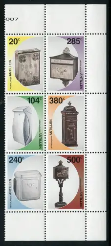 Niederländische Antillen 2007 Briefkästen Letter Boxes 1600-1605 Postfrisch MNH