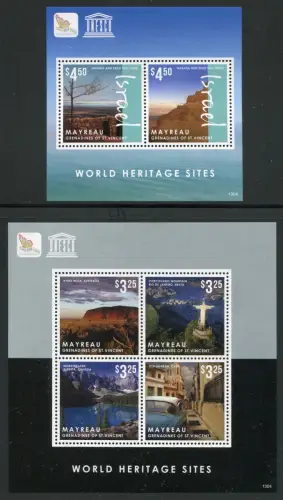 St Vincent Mayreau 2013 UNESCO Masada Totes Meer Ayers Rock Havanna Ruinen MNH