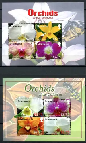 Montserrat 2008 Orchideen Orchids Blumen Flowers Blüten Blossoms 1436-1443 MNH