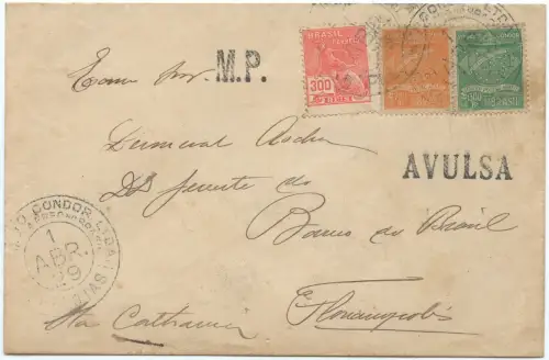 Condor 1929 Brasilien Brief Pelotas MiF 2300 R nach Florianopolis / 1522