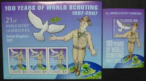 St. Vincent 2007 Pfadfinder Scouts Scouting 6350 Block 673 Postfrisch MNH